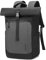 EverVanz Rolltop Laptop-Rucksack, Damen & Herren Roll Top Wasserdichter Wanderrucksack, Passt 13-15,6 Zoll Computer,Leichtgewichtiger Freizeit-Rucksack, Stilvolle Schultasche mit USB-Ladebuchse