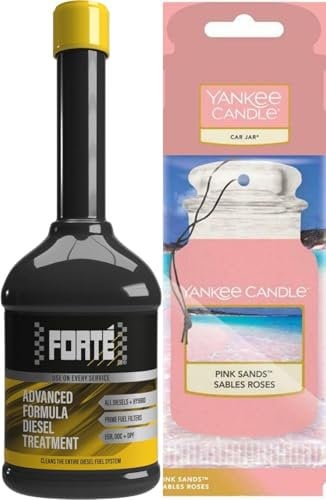 Forte Advanced Formula Diesel Treatment Cleaner Car Fuel 400ml with Free Car Air Freshner, Lowers Emissions, Reduces black smoke emissions, Maintians EGR and Turbo