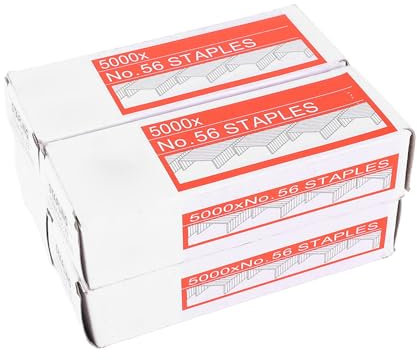 5000 Punti Metallici 26/6, Punta a Scalpello Lisciante Senza Inceppamenti, 4 Scatole per Cucitrici da Tavolo