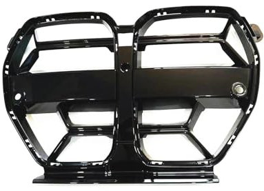 Kühlergrill Für G80 M3 G82 G83 M4 2021 2022 2023 2024 Carbon Fiber Look Glänzend Schwarz Oberen Stoßfänger Haube Mesh Vorne Grille Racing Grills Frontgrill(Glossy Black)
