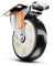 PEARWAY™ Premium Schwerlastrollen bis 680kg [4x Bremse] I Robuste Möbelrollen I Rollen für Möbel I Lenkrollen 125mm für Innen & Außen I Transportrollen Schwerlast I Rollen Schwerlast I Möbel Rollen