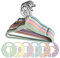Perchas Infantiles Terciopelo Bebés, Niños, Recién Nacido. Pack 50 Color Pastel. Antideslizante,Plástico Reciclado. Regalo Separadores Ropa Armario. Multicolor: Rosa,Azul,Verde,Morado..Cabides veludo
