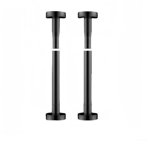 Teleskop-Stützstange, verstellbares Stützsystem, verstellbare Stützstange, 30–50 cm, Schrank-Hebebügel, für Waschbeckenschrank, Sofa (35–50 cm, schwarz), 2 Stück