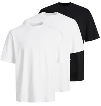 JACK & JONES Male T-Shirt 3er-Pack Einfarbig T-Shirt
