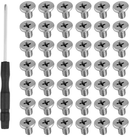 50 PCS M.2 SSD Mounting Screws Kit, Pcie Nvme M2 X 3 MM Replacement Phillips Flat Head Screw M.2 SSD Mountings Screws with Screwdriver, M2Screw for Laptop Nvme