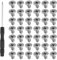 50 PCS M.2 SSD Mounting Screws Kit, Pcie Nvme M2 X 3 MM Replacement Phillips Flat Head Screw M.2 SSD Mountings Screws with Screwdriver, M2Screw for Laptop Nvme
