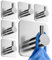 HoneyHolly Ganci Autoadesivi, 6 Pezzi Appendi Accappatoio Bagno, Acciaio Inox, Porta Asciugamani Autoadesivo, No Perforazione, Gancio Accappatoio Doccia per Cucina, Bagno, Toilette, Ufficio