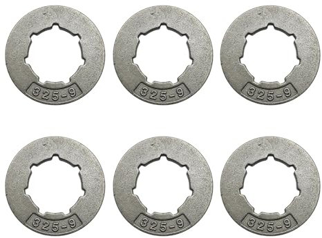 6 uds. Llanta de piñón de cadena 325-9T for Stihl, Husqvarna, Jonsered, pieza de motosierra Homelite