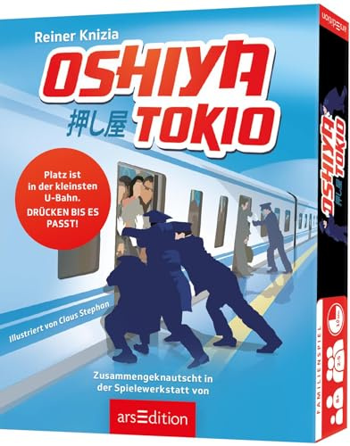 Oshiya Kartenspiel für 2-5 Spieler, Familienspiel ab 8 Jahre | japanische Rushhour Tokios, 15 Minuten Spielspaß, Geschenkideen und Freizeit