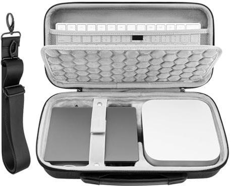 Hoite Hartschalen-Reiseetui für 2024 Mac mini M4 & M4 Pro – Passend für Magic Keyboard, Maus, Trackpad und Zubehör