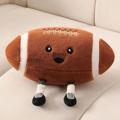 corgi butt Süßes Rugby Plüsch Kissen, Sport-Style Spielzeug Stofftier für Bett oder Sofa,Cute Rugby Plush Pillow, Practical Sports Throw Pillow and Nice Rugby-Themed Birthday Gifts