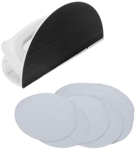 FORMVERSITY Selbstklebendes Schleifpapier Schleifwerkzeug-Set,Semi-Circular Angle Sanding Sandpaper Tool,