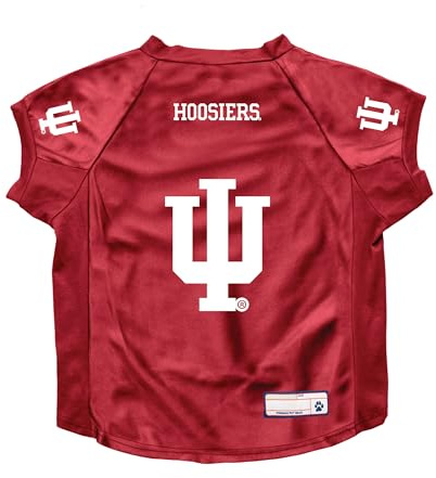 Littlearth Unisex-Erwachsene NCAA Indiana Hoosiers Stretch Pet Jersey für große Hunde, Team-Farbe, große Hunde