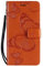 Yiizy Handyhüllen für LG G8s ThinQ Ledertasche, Schmetterling 3D Stil Lederhülle Brieftasche Schutzhülle für LG G8s ThinQ hülle Silikon Cover mit Magnetverschluss Kartenfächer (Orange)
