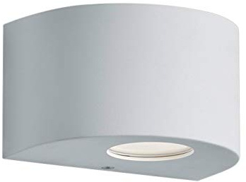Reality Leuchten Rosario R28232631 LED Outdoor Wall Light White Plastic Includes 2X 2 Watt LEDs Up and Down Lighting with Stencils