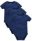 Kavkas Baby-Strampler, Kurzarm, für Neugeborene, weiche Baumwoll-Einteiler, Unterhemden, 3er Pack, 0–24 Monate, blau, 68