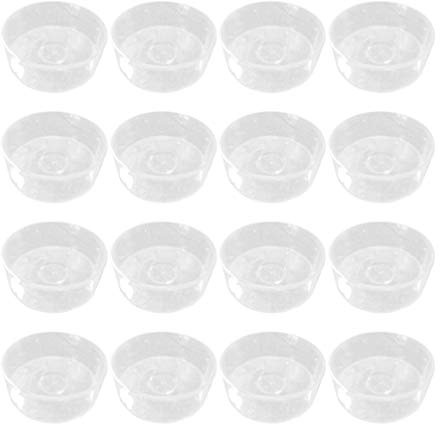 Healifty 100pcs Plastic Tea Light Tins Cups Tea Light Empty Case Containers for Diy Candles Making Supplies Wax Holder Shell Molds
