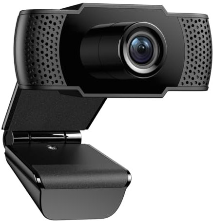Wansview Webcam with Microphone, 1080P HD Webcam USB PC Laptop Web Camera with for Computer Desktop Live Streaming, Zoom, Video Call, Online Meeting, Gaming