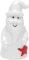 GRUSS & CO 49903 Santa, Höhe 5,5 cm Porzellanfigur, Porzellan, Weiß
