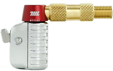 711L Schrader Air Chuck - Snap & Lock Air Chuck - Open Flow Air Inflator Attachment for Bicycle Bike Motorcycle Car Tires with Shrader Valves (Brass)