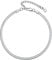 Bestyle Edelstahl Fußkette Schlangenkette 3mm breit Fußkettchen Frauen Sommer Accessoire Verstellbare 22+5cm Barfuß Strand Knöchelkette Silber