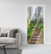 MyMaxxi - Tür bekleben mit Türtapete Türposter Selbstklebend 90x200 Steiniger Waldweg - Türfolie mit Premium Glanzeffekt - Türaufkleber metallic Silberfolie Türklebefolie Blätter Blüten