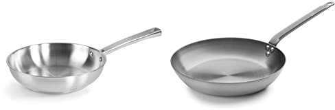Lacor 45428 Foodie, Sartén Sin Antiadherente, Compatible con Todo Tipo de Cocina, Ecológica,Gris, 18/10 & Sartén Sin Antiadherente, Resistente, Ecológica, Compatible con VitrocerámicaGris, Fundido