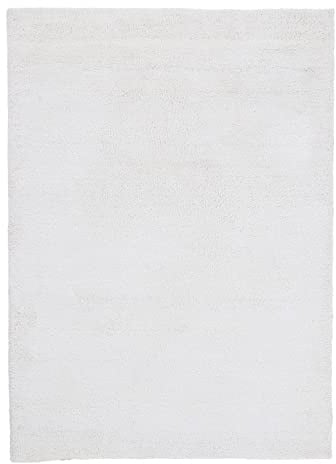 carpetfine Hochflorteppich Silky Creme Flauschig weicher Langflor Shaggy Teppich 60x90 cm für Wohnzimmer, Schlafzimmer & Kinderzimmer