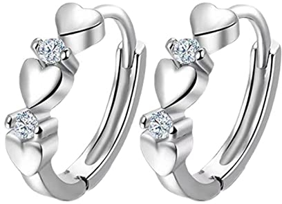 CHLOEF Niedliche Herz-Ohrringe, Gewichtsverlust, magnetisch, Körpergesundheit, Ohrstecker, Schmuck, schmale Ohren, Entspannung, Massage, L3T5, Geschenk, Acupoint