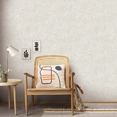 Erismann 10302-02 Papier peint intissé Crème Beige pailleté brillant Effet roche