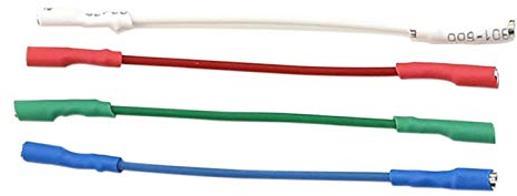 Jikoiuty Platten Spieler Grammophon Führen Kopfschale Stereo Patrone Plattenspieler Player Kopfschale Drähte 4-Teilig für Den Austausch Von Plattenspielern