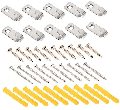 BESTonZON 10er-pack Robuste Bildaufhänger Wandaufhänge-set für Hochzeitsfotos Spiegelhalter