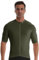 Wulibike Cycling Jersey Mens,Reflective Road Bike Jersey Breathable Quick Dry and 3 Pockets Cycle Shorts Sleeve Shirt-OliveGreen L