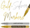 Artistro 2 Gold & Silver Acrylic Paint Pens for Rock Ceramic Wood Glass Metal Fabric Plastic - 0.7mm Metallic Paint Markers Ideal for Scrapbooking DIY Crafts Art Projects