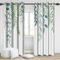 Bovlleetd Botanische Blätter Verdunkelungsvorhänge, Salbei Grün Eukalyptus Blätter Zweige Fenster Vorhänge Pflanze Floral Polyester Thermisch isolierte Vorhänge für Home Decor, 2 Panels 117x138cm