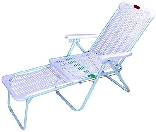 Generisch Sonnenliege-Liegestuhl, klappbar, Kunststoff-Liegestuhl, klappbar, Lounge-Stuhl, Outdoor, Freizeit, Zuhause, Strandkorb, Mittagspause, Stuhl, 174 x 46 cm, Garten-Lounge-Stuhl