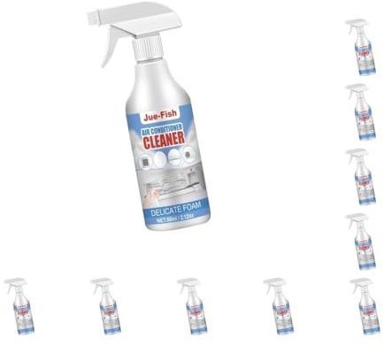 Juego de 10 limpiadores de aire acondicionado de 60 ml, agente de limpieza de espuma para disipador de calor de coche, hotel