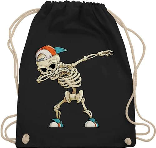 Turnbeutel Rucksack - Taschen - Dabbing Skelett | Dab Skelett | Rapper | Hip Hop | Cool - Unisize - Schwarz