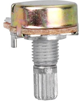 B100k Gitarrenpotentiometer mit Langer Gerändelter Achse, 30 Satz | Logarithmische Kennlinie, Vollgröße aus Metall, für Lautstärke und Tonregler