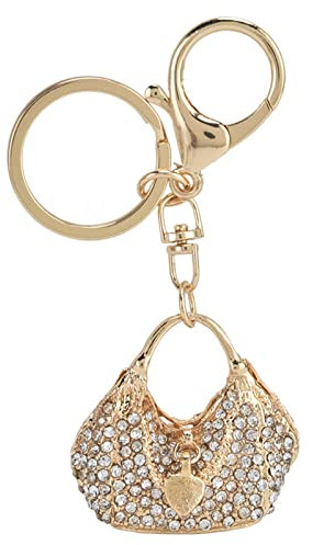 Porte-clés en cristal, porte-clés en strass, porte-clés en forme de sac à main pour femme, porte-clés en strass en forme de sac à main pour femme, accessoires de pendentif