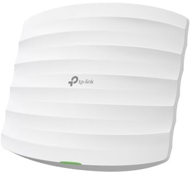 TP-Link WiFi 5 AC1350Mbps Dual Band Ceiling Access Point, 1 Gigabit Ethernet Port, Mesh&Seamless Roaming, SON, ZTP, MU-MIMO, Centralized Management, Party App/Web, Small Business, Party F52