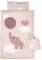 Done by Deer Bettwäsche Junior INT Elphee Rosa - Bettbezug 100x140 cm, Kissenbezug 40x45 cm - Oeko-TEX® - 100% Baumwolle mit erstecktem Reißverschluss