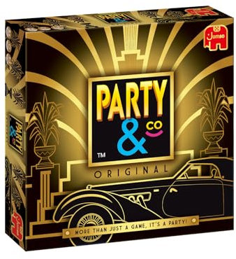 Jumbo Party & Co. Jeu de société original – Jeu multi-défi amusant pour plus de 14 ans, divertissement familial multijoueur.