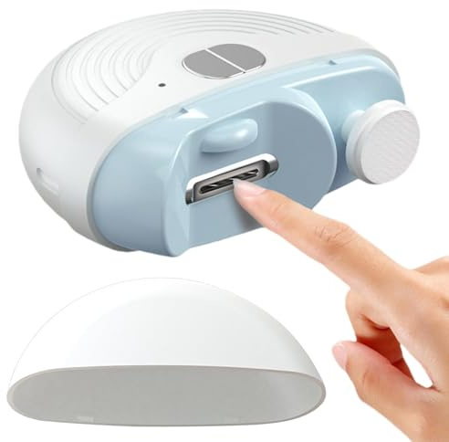 Tagliaunghie Elettrici - Tagliaunghie Automatico, Tagliaunghie Elettrico Portatile | Lucidatore Per Unghie Tagliaunghie 2 In 1 Con 3 Livelli Di Velocità, Tagliaunghie Di Sicurezza Con Luce Per