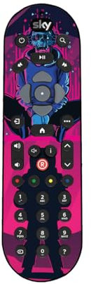 Sky Q Remote (No Touch) Premium 3M™ Vinyl Skin | Decalcomania per gioco personalizzata, senza bolle, resistente ai graffi, facile applicazione | Rimozione senza residui | Prodotto nel Regno Unito