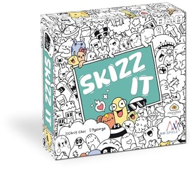 MM-SPIELE, Skizz It – Rasantes Zeichenspiel, Witziges Partyspiel mit hoher Interaktion, kinderleichter Einstieg, Für 3–6 Spieler ab 8 Jahren