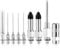 BOXOB 9pcs Grease Gun Accessories Kit, with 5 Grease Needle Nozzles, 1 Dispenser, 2 Rubber Nipple Adapter, 1 Needle Tip Fitting Coupler for Narrow Space & Deep Metal Automotive, Machinery