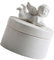 Ipetboom Boîte À Bijoux En Porcelaine Blanche Conteneur À Bijoux Organisateur De Colliers