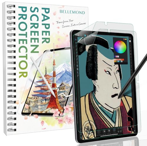 BELLEMOND | Protector Papel para Samsung Galaxy Tab S6 Lite, 2 uds | Hecho en Japón, textura tipo papel, para escribir, dibujar y tomar notas