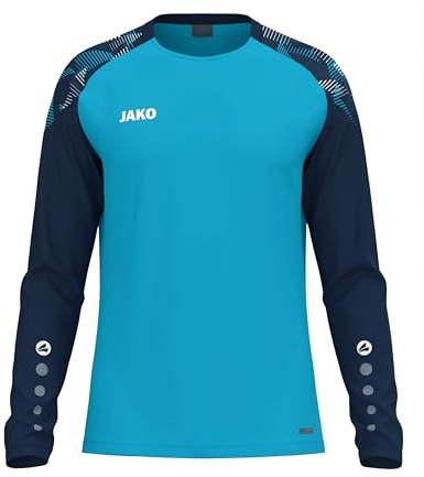 JAKO Unisex Longsleeve-Shirt Sonic, Aqua/Marine, 3XL